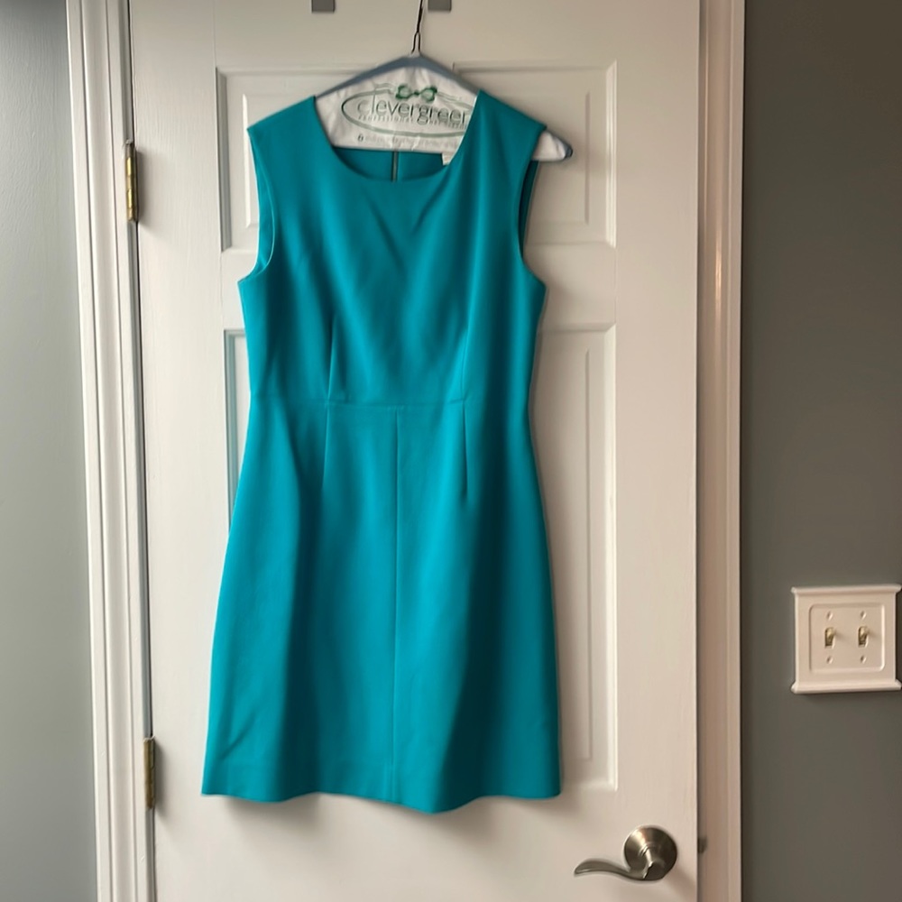 DVF Diane Von Furstenberg teal dress.  Size 6.